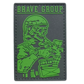 ПВХ патч «BRAVE GROUP» олива