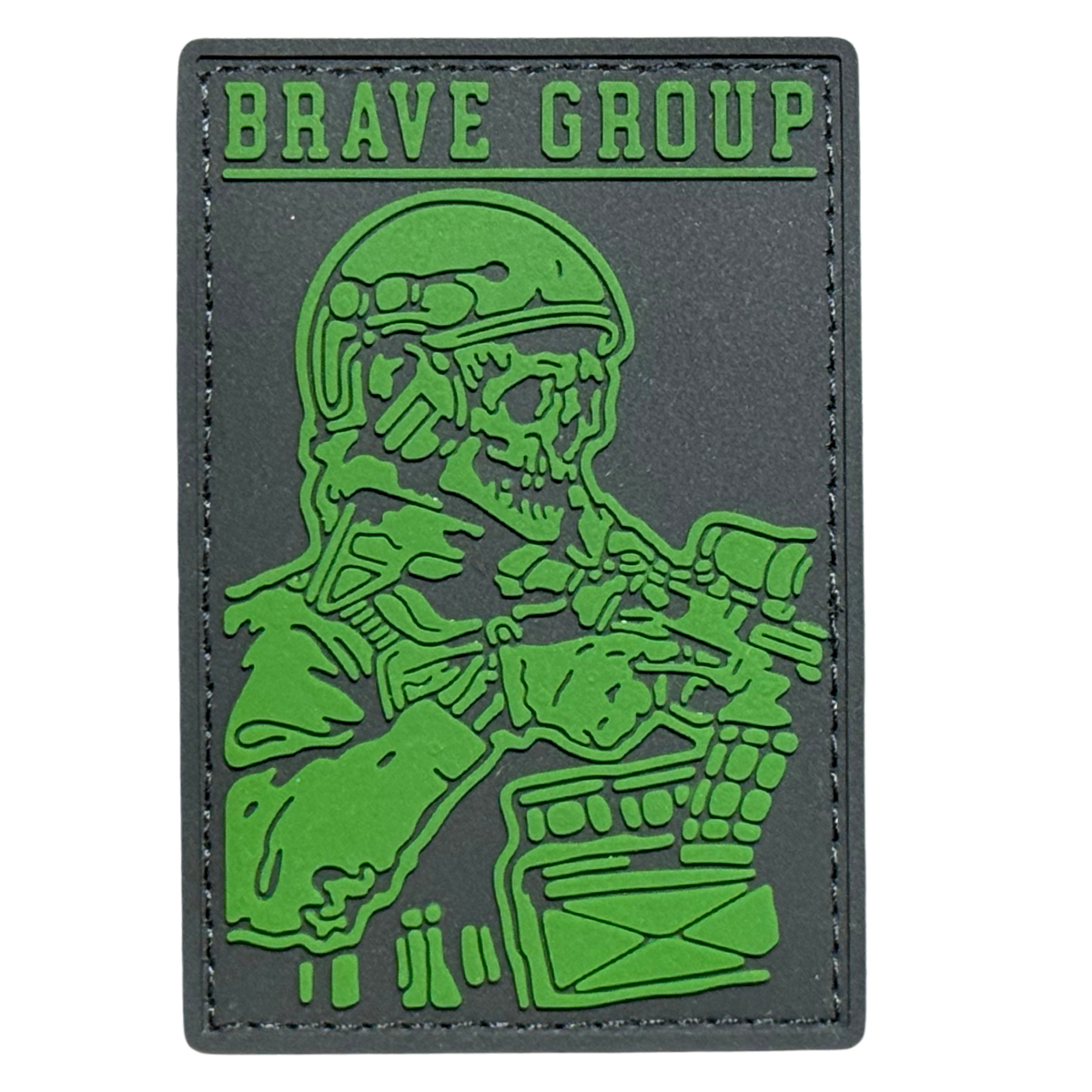 ПВХ патч «BRAVE GROUP» олива
