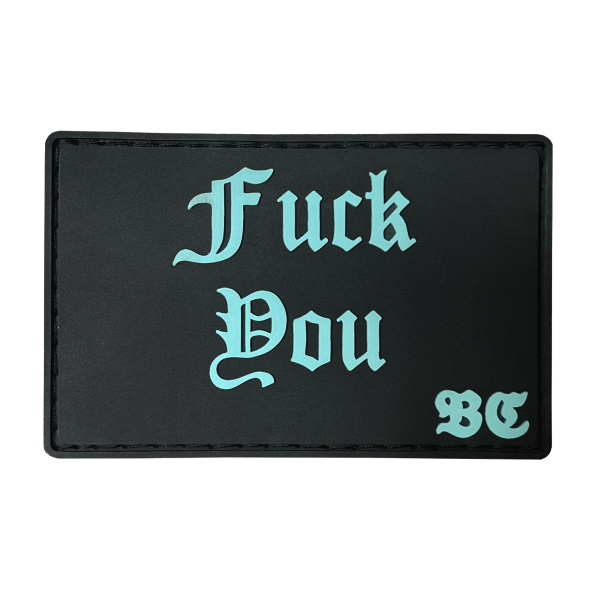 ПВХ патч "FUCK YOU" тіффані