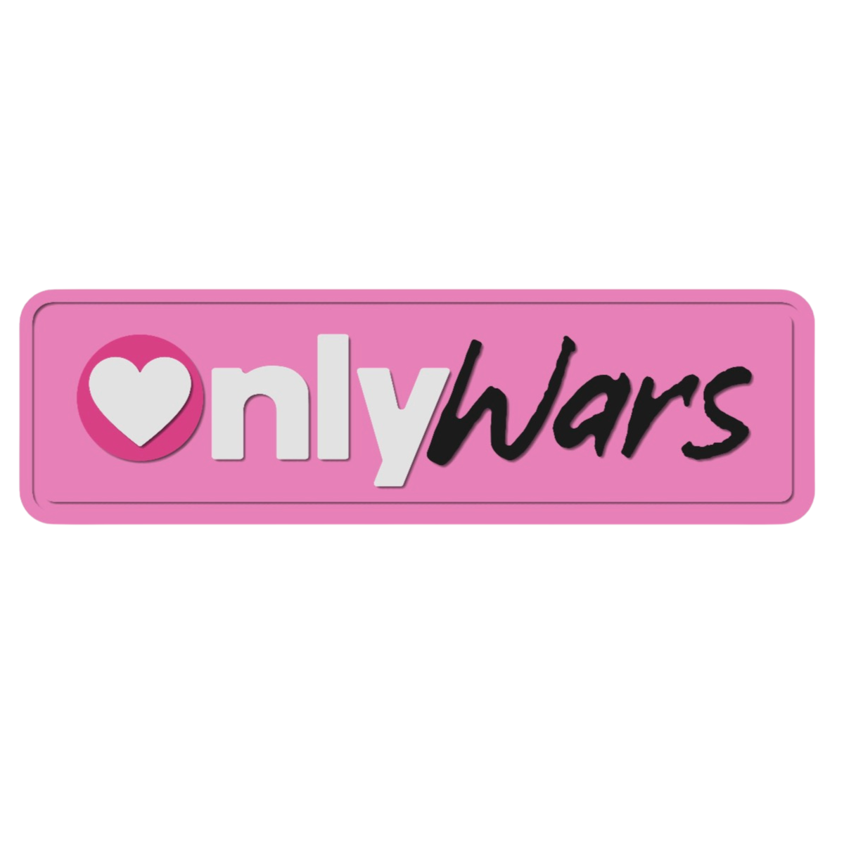 ПВХ Патч «Only Wars Valentine’s edition» рожевий