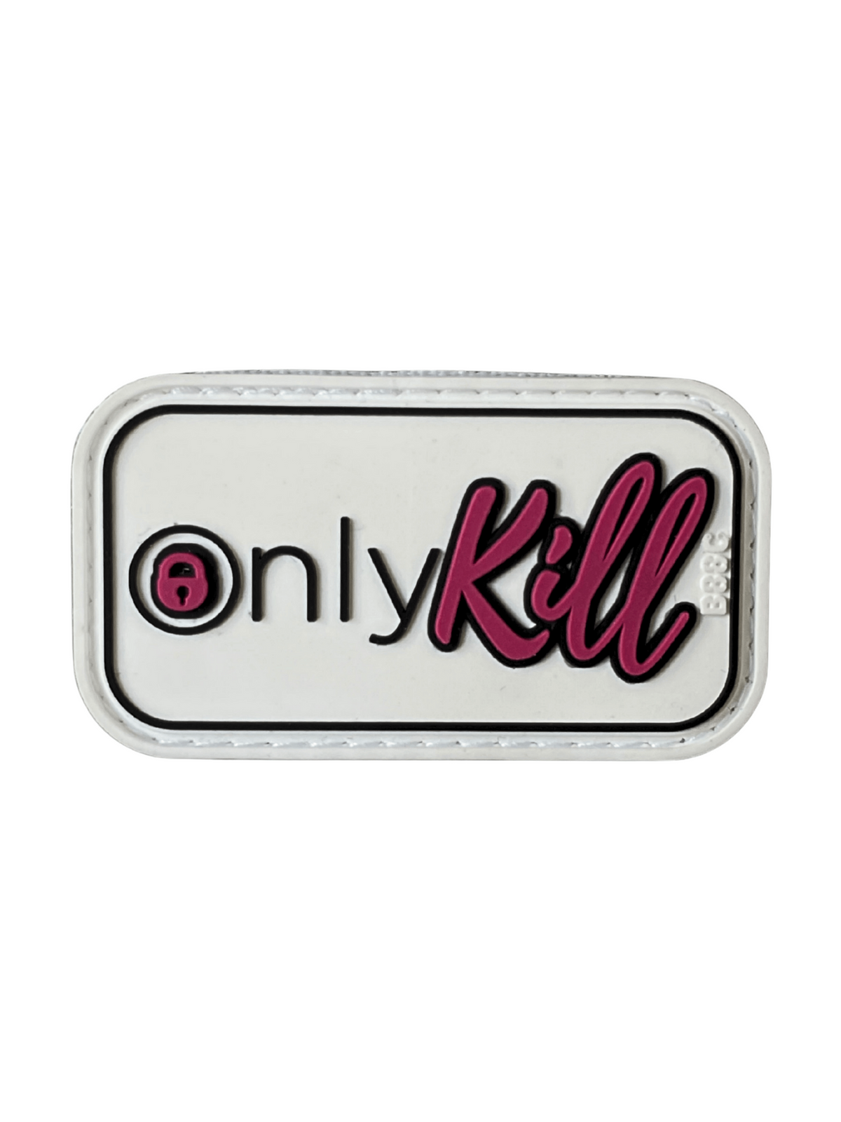 ПВХ патч "ONLYKILL" рожевий