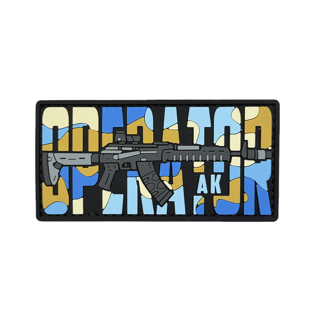 ПВХ патч «OPERATOR AK» blue camo