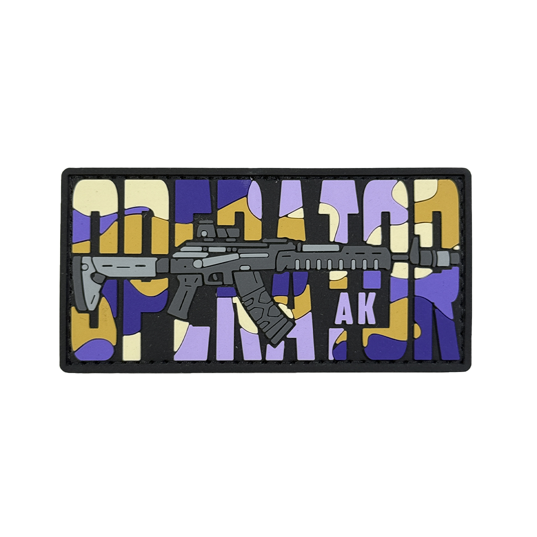 ПВХ патч «OPERATOR AK» purple camo