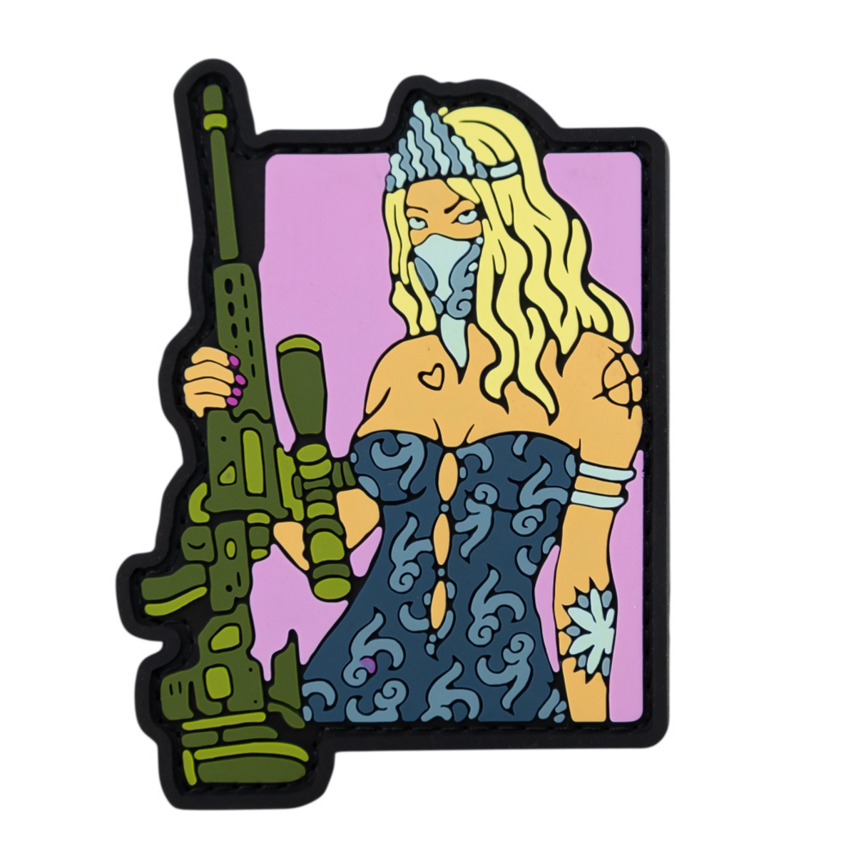 ПВХ патч "TACTICAL GIRL" рожевий NEW