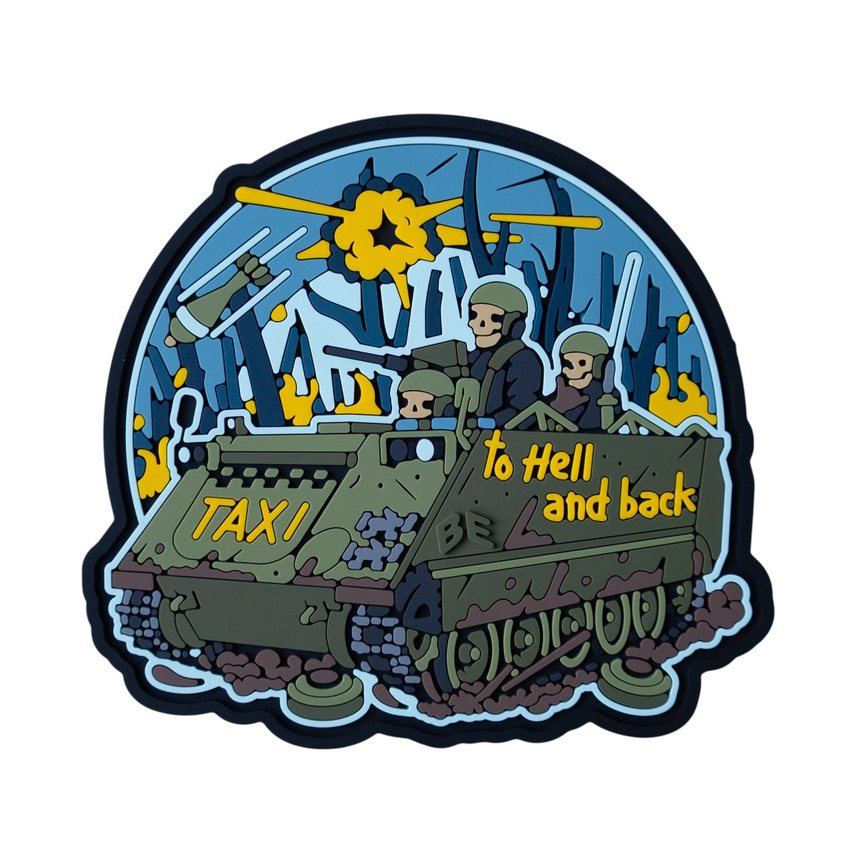 ПВХ патч "TAXI TO HELL AND BACK"