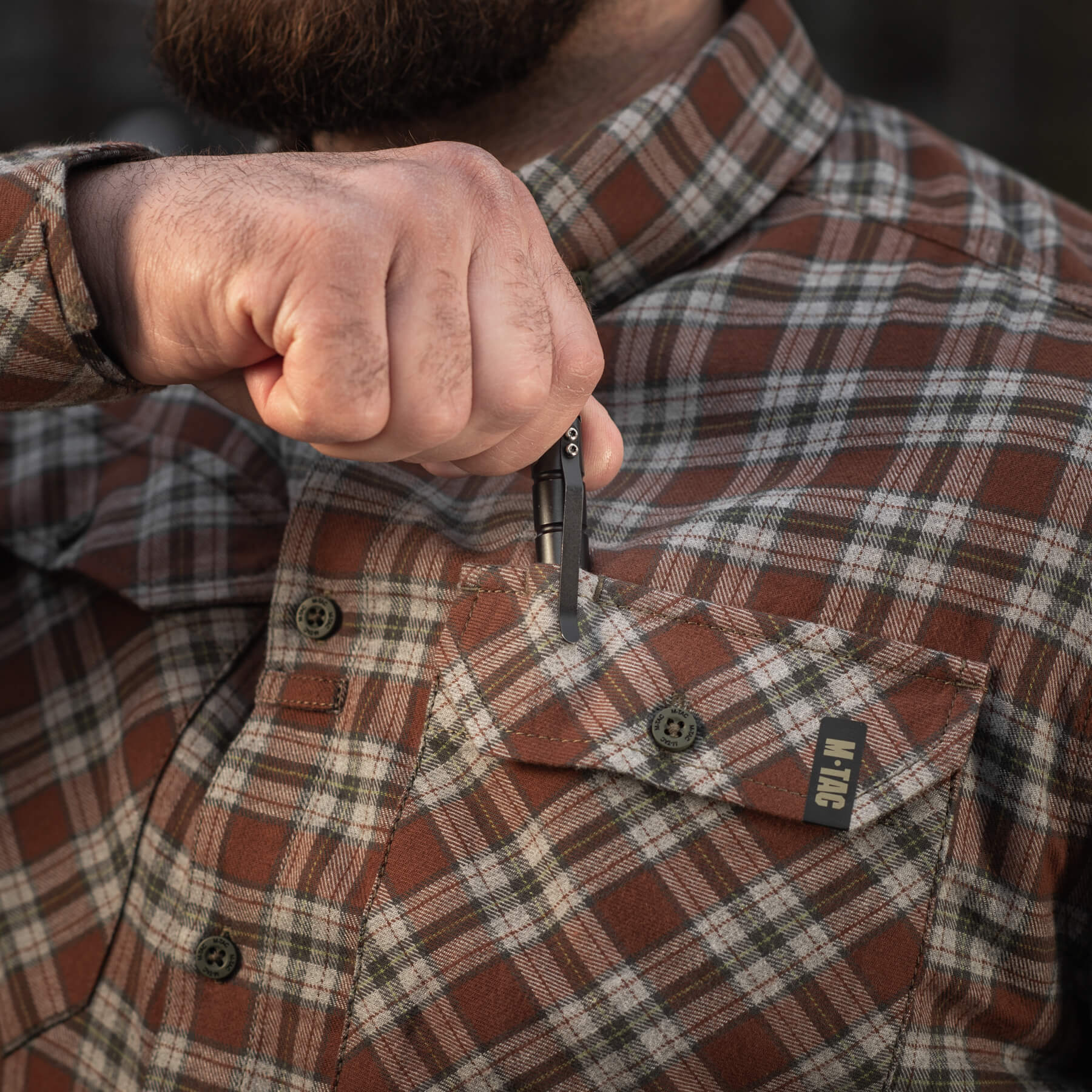 M-Tac сорочка Lumberjack Cotton Shirt Brown/Grey