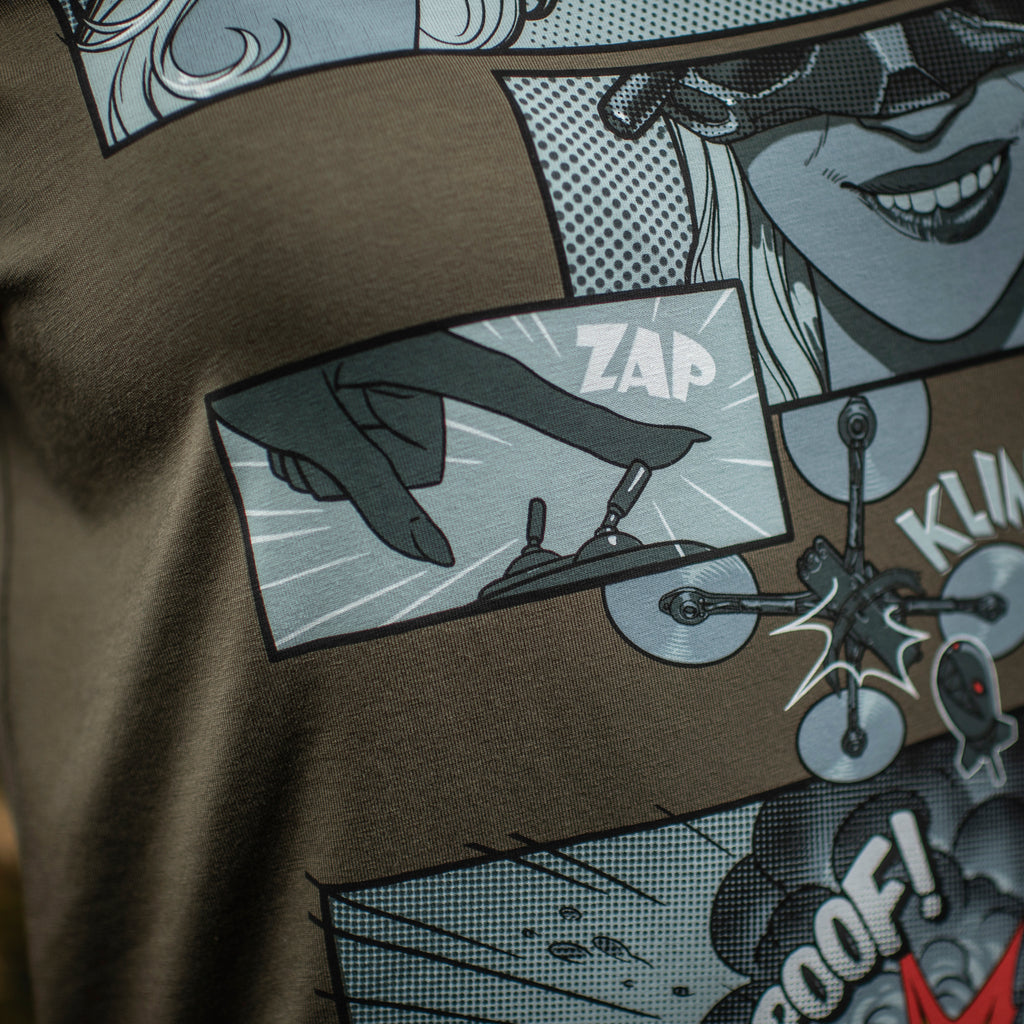 M-Tac футболка Comics Drone Girl Dark Olive