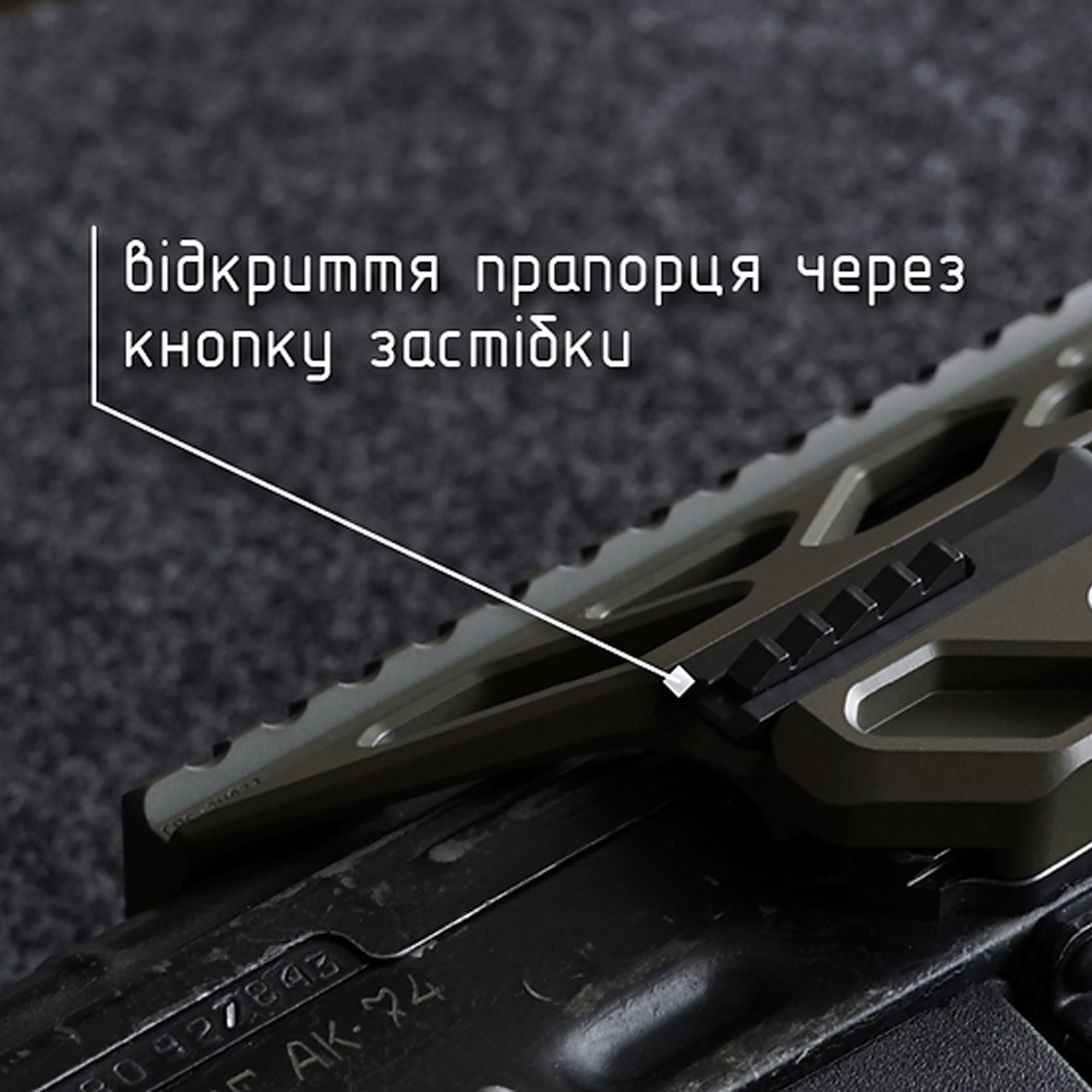 Крук RIS боковий кронштейн швидкозємний для АКМ/АК-74