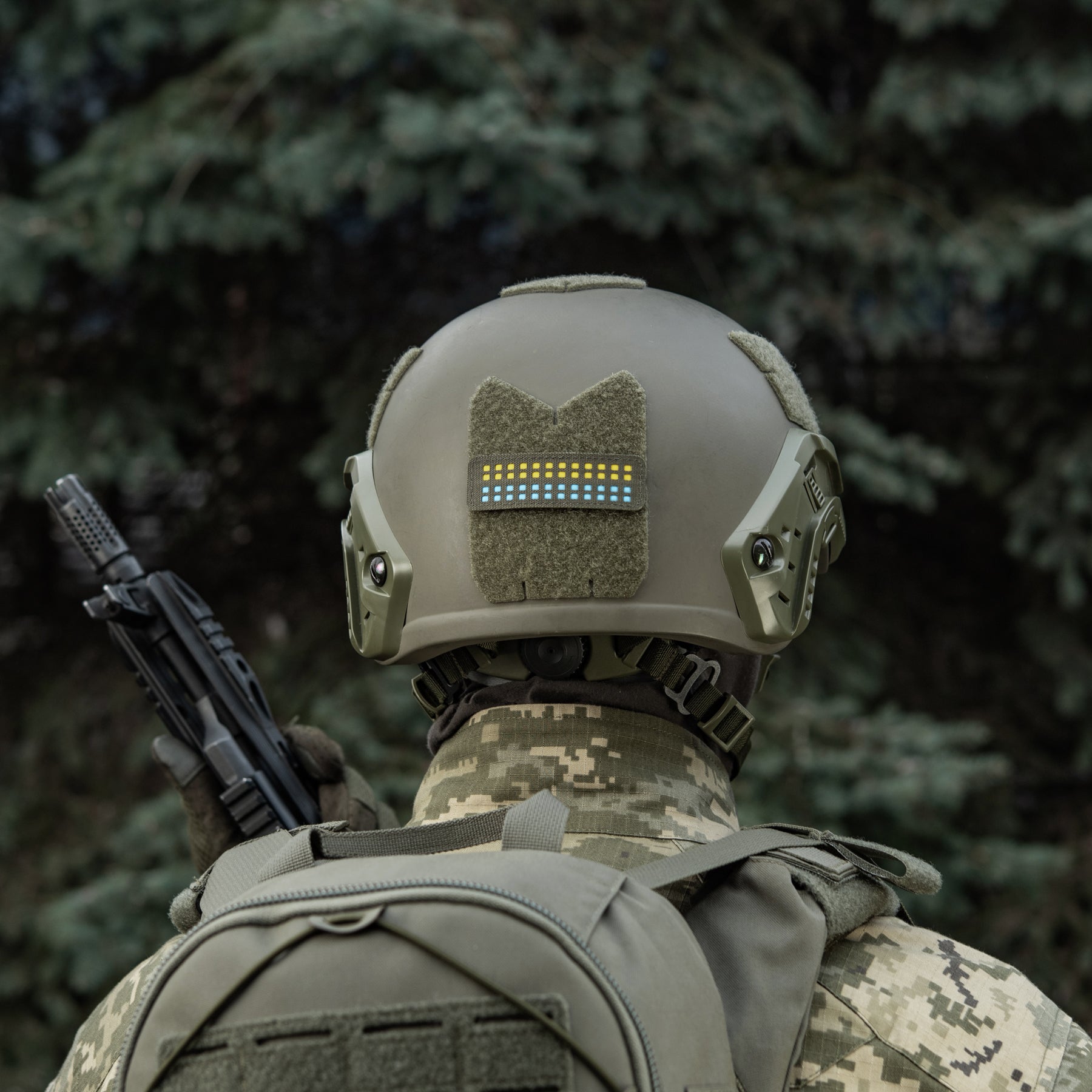 M-Tac нашивка прапор України 25х80 Laser Cut Ranger Green/Yellow/Blue/GID