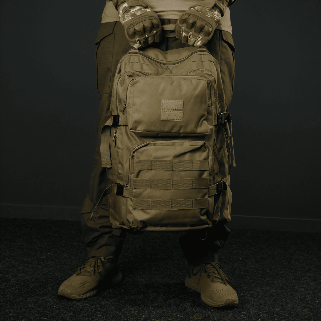 Рюкзак тактичний 30 л з системою MOLLE койот (виробництво Україна)