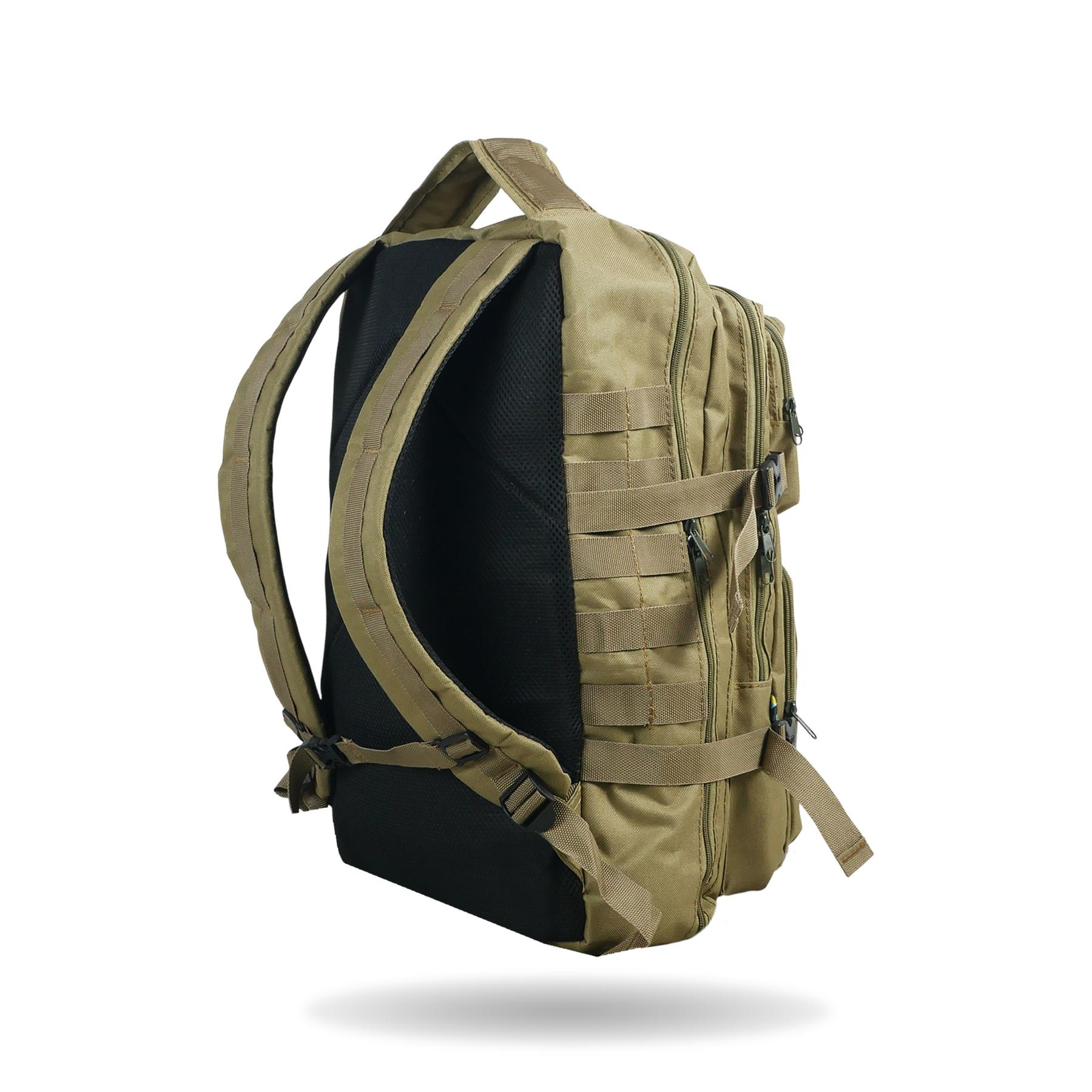 Рюкзак тактичний 30 л з системою MOLLE койот (виробництво Україна)