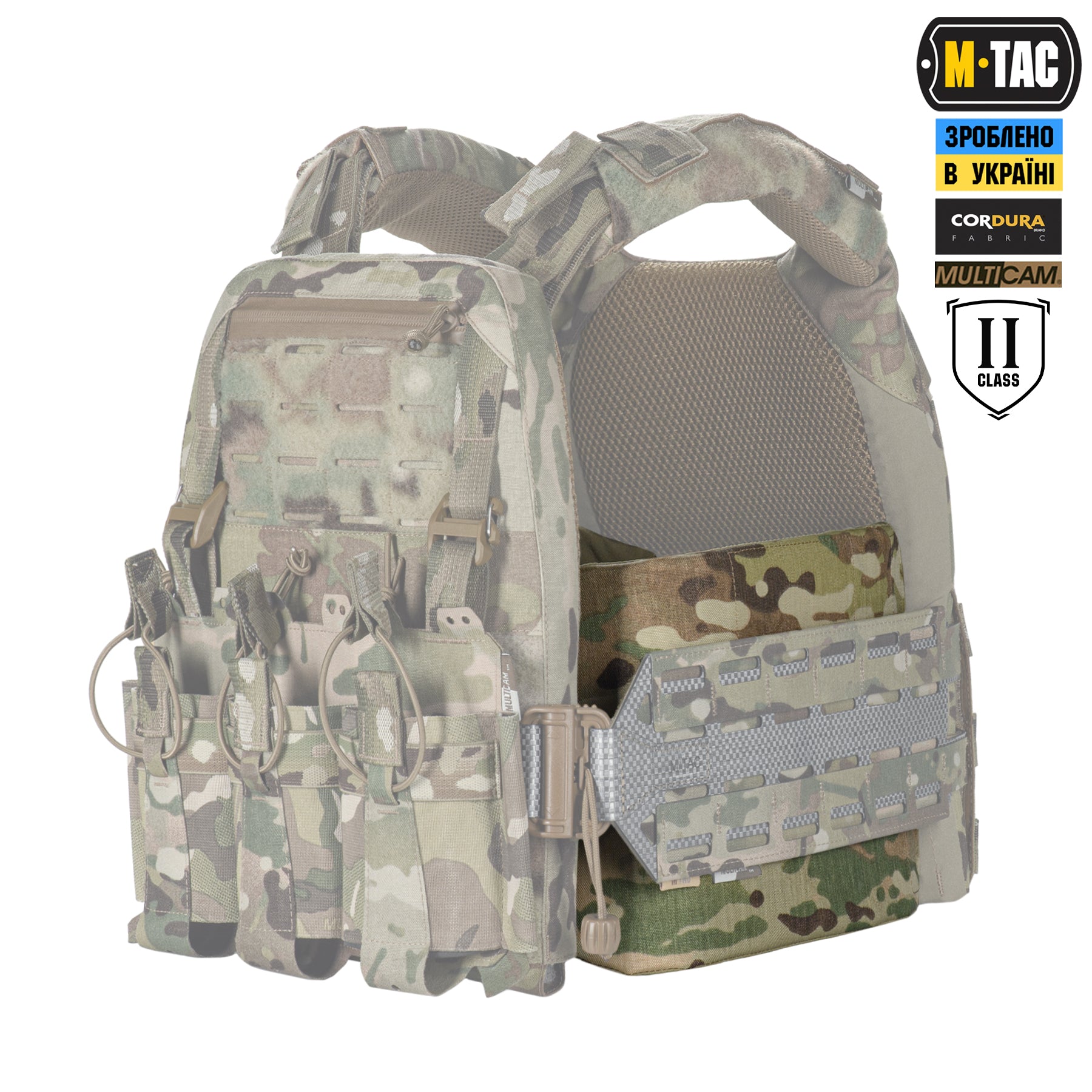 M-TAC балістичний захист 2 клас на камербанд TIGER Multicam