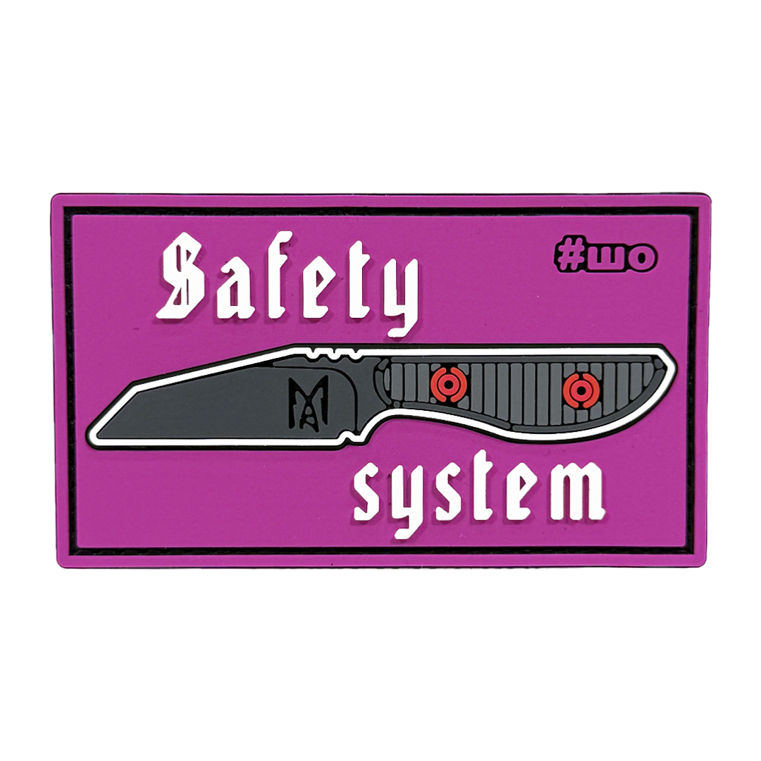 Пвх патч «Safety System pink»