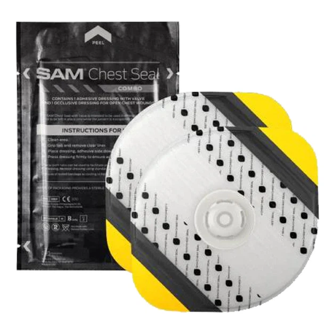 Оклюзійні наліпки SAM® Chest Seals Combo для герметизації грудної клітини