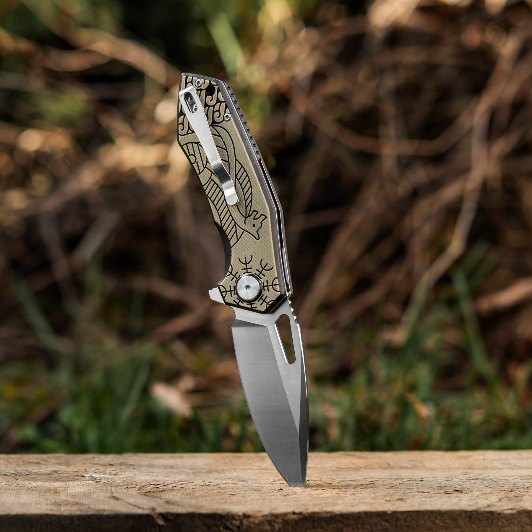 M-Tac ніж складний Type 12 Scandinavian Black/Sand