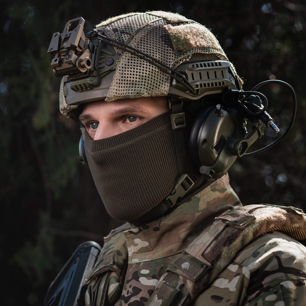 M-Tac шарф-труба анатомічний мікрофліс ріп-стоп Dark Olive