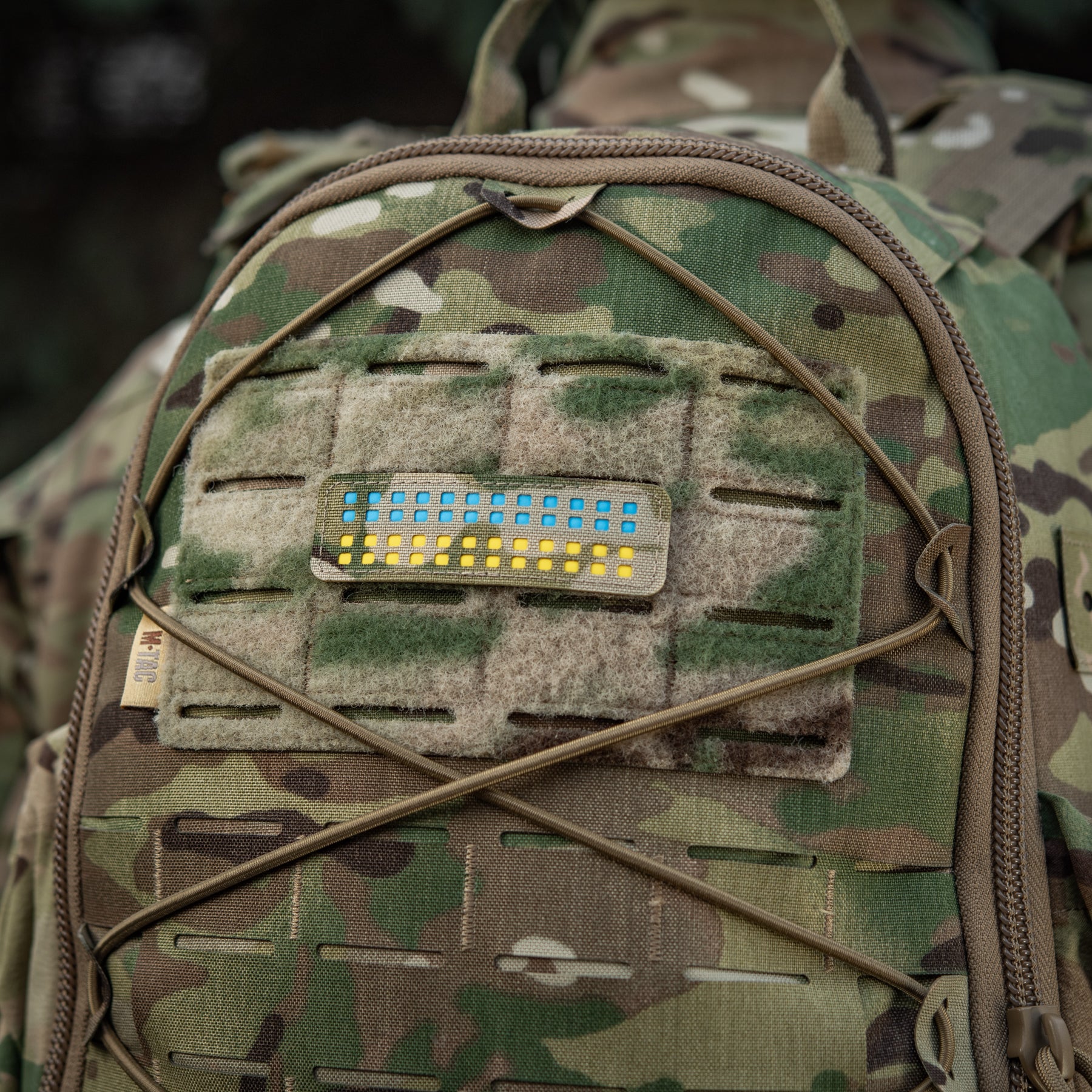 M-Tac нашивка прапор України 25х80 Laser Cut Multicam/Yellow/Blue/GID
