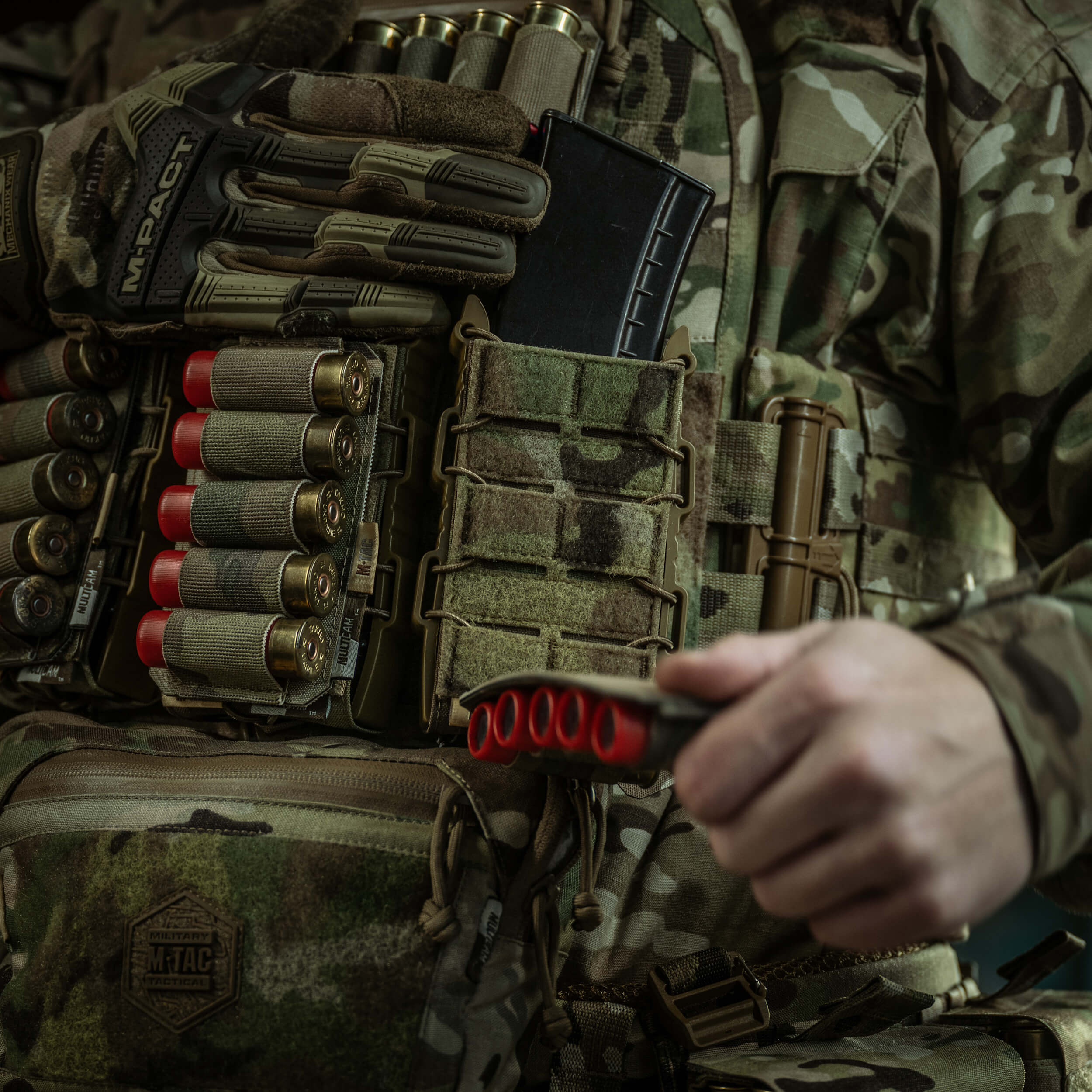 M-Tac Патронташ на липучці для набоїв 12 калібру Multicam