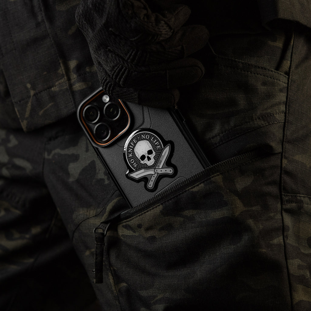 M-Tac наклейка обємна No Knife - No Life