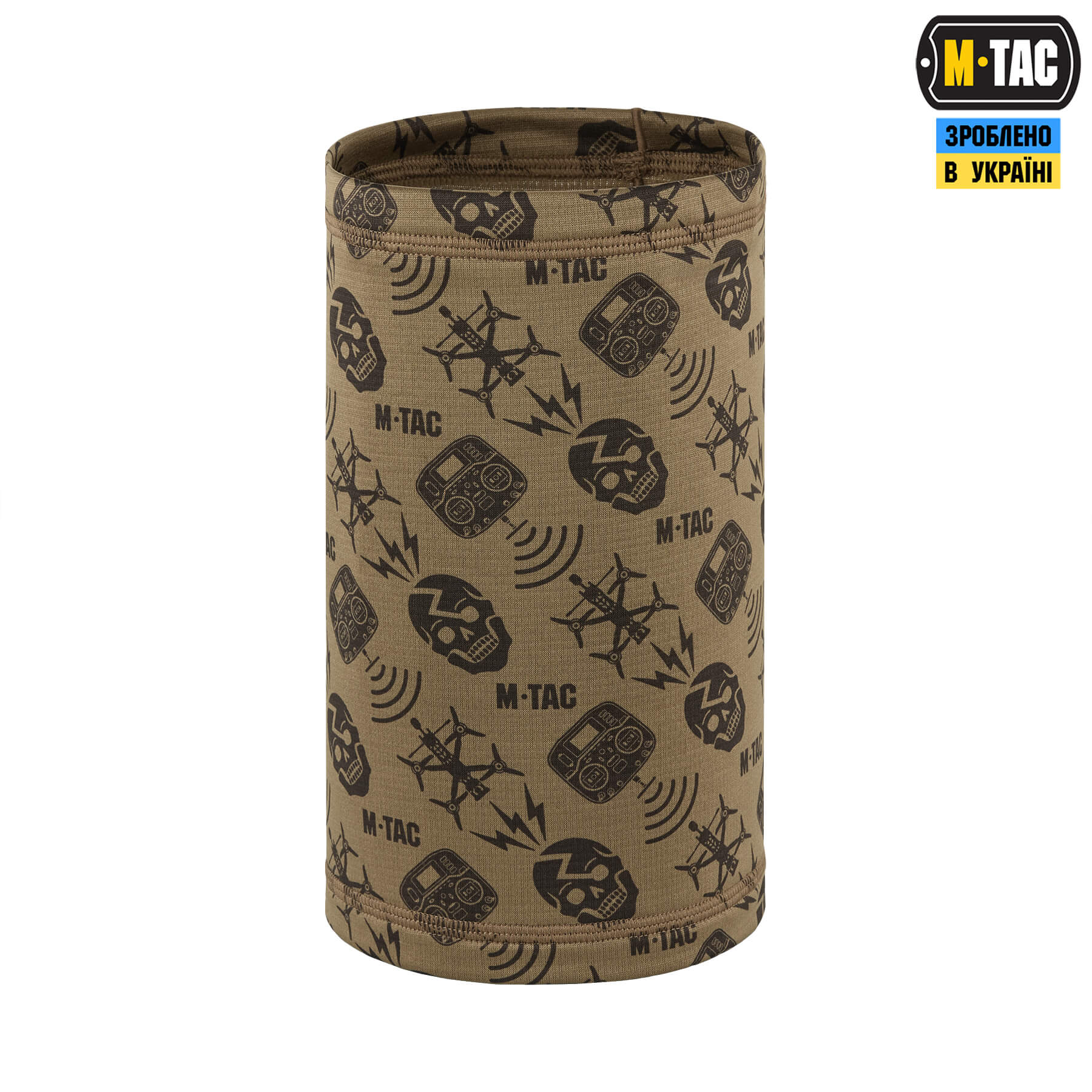 M-Tac шарф-труба мікрофліс Drone Pattern Tan