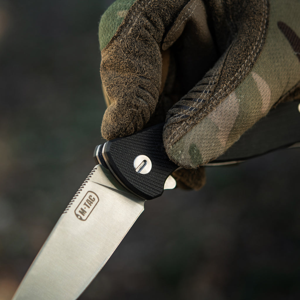 M-Tac ніж складаний Type 11 Black/Steel