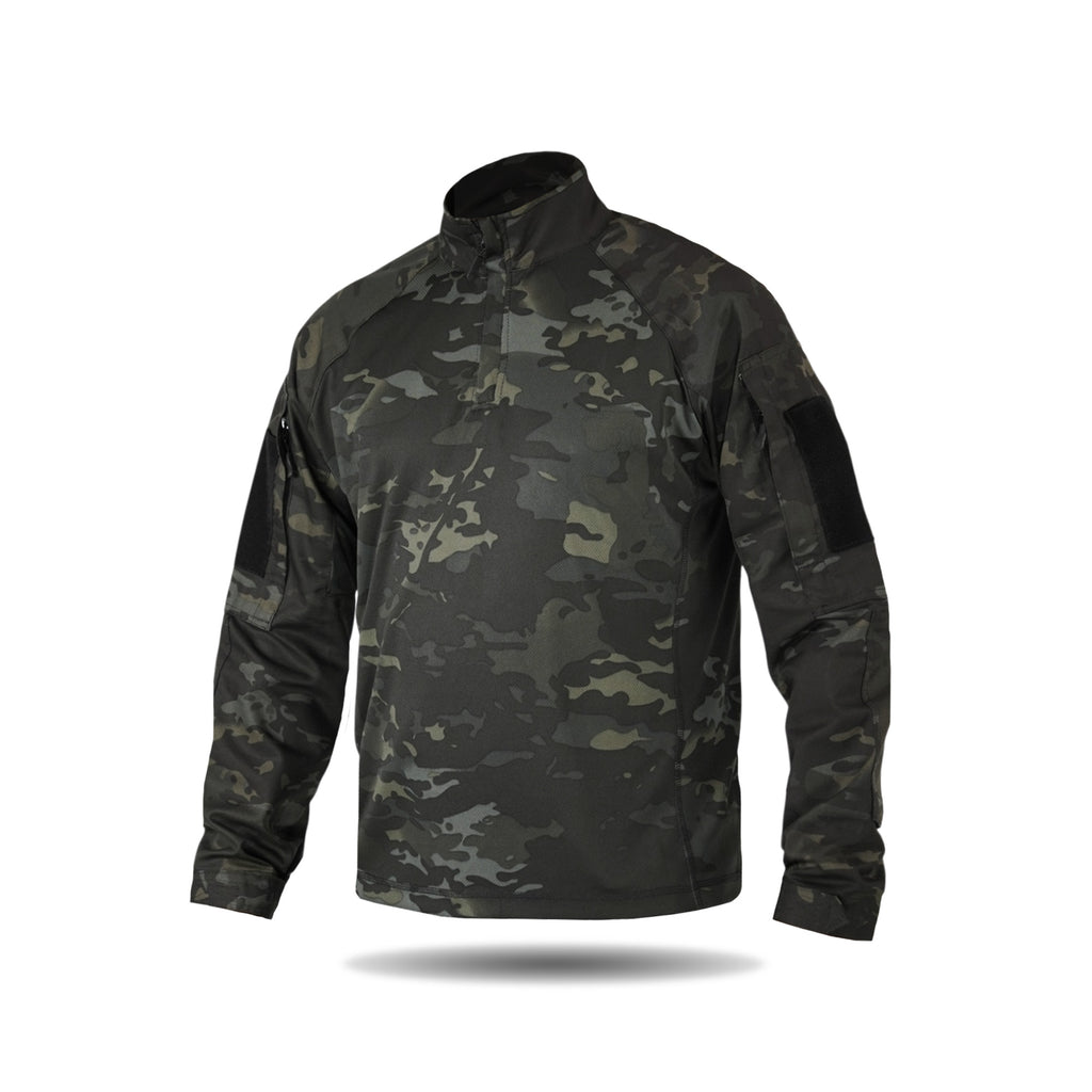 Тактична сорочка УБАКС UA (CoolPass) з довгим рукавом Black Multicam-S