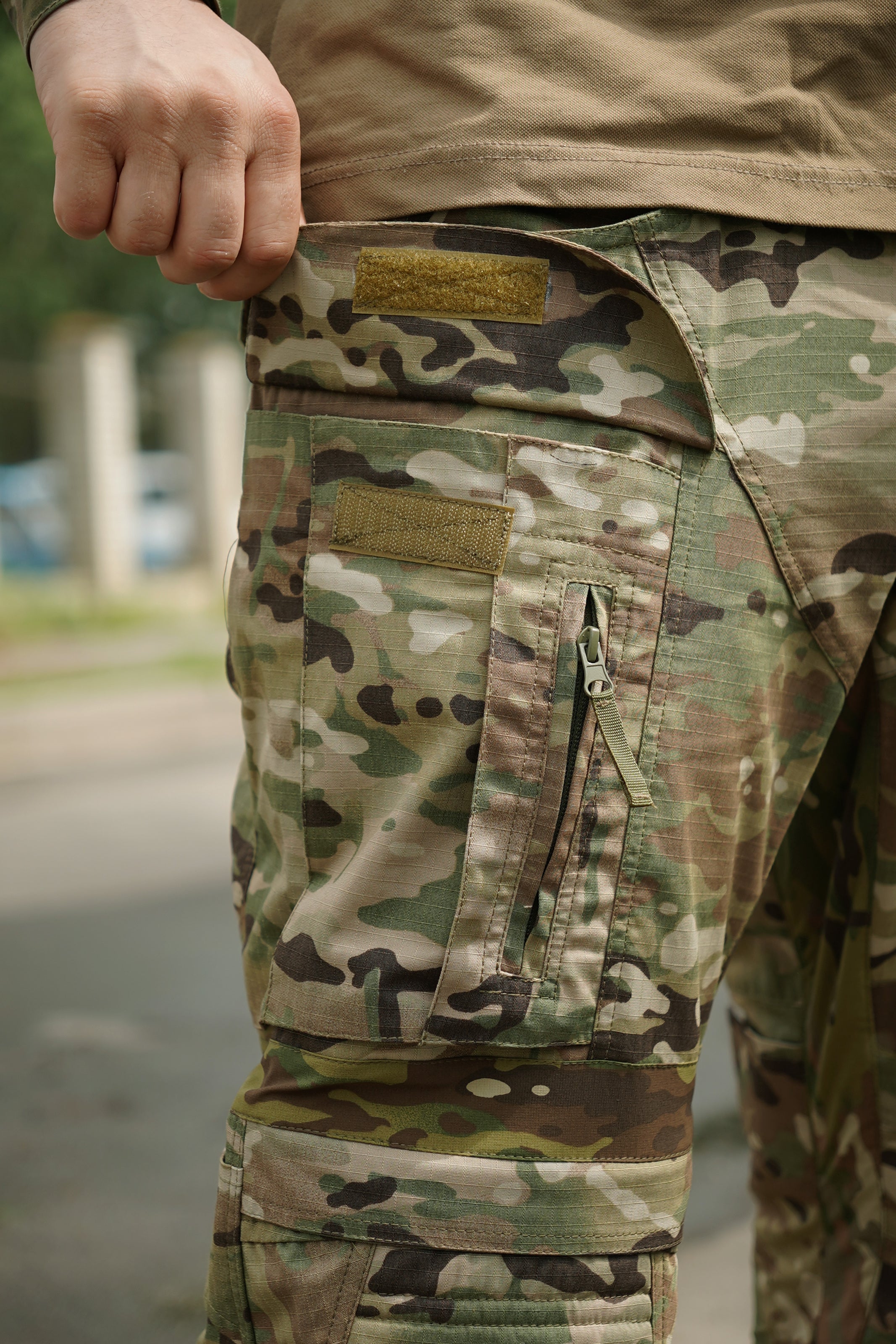 Тактичні штани з наколінниками Kalista Military Full-Pro ріп-стоп мультикам