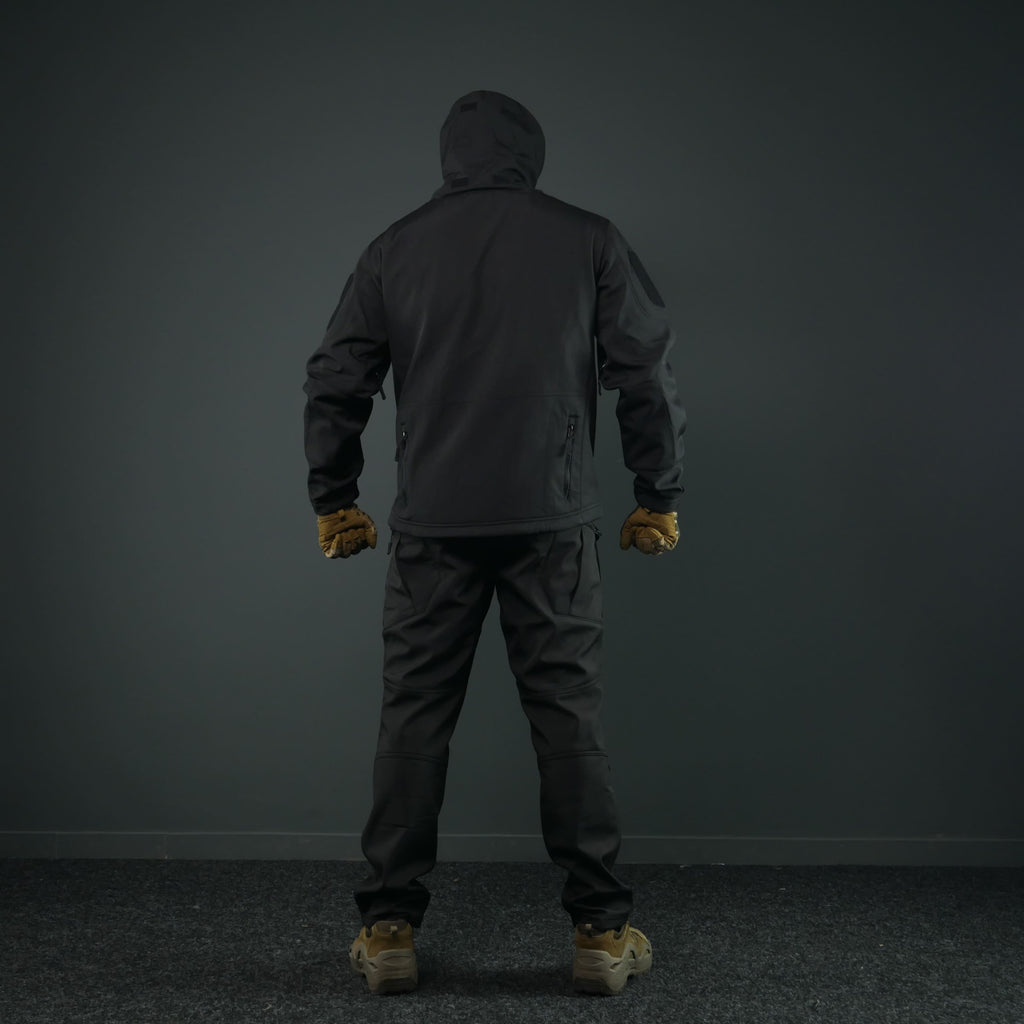 Тактичний демісезонний костюм Softshell Чорний