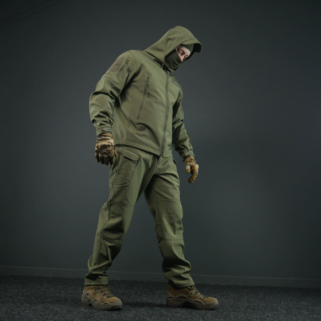 Тактичний демісезонний костюм Softshell Олива