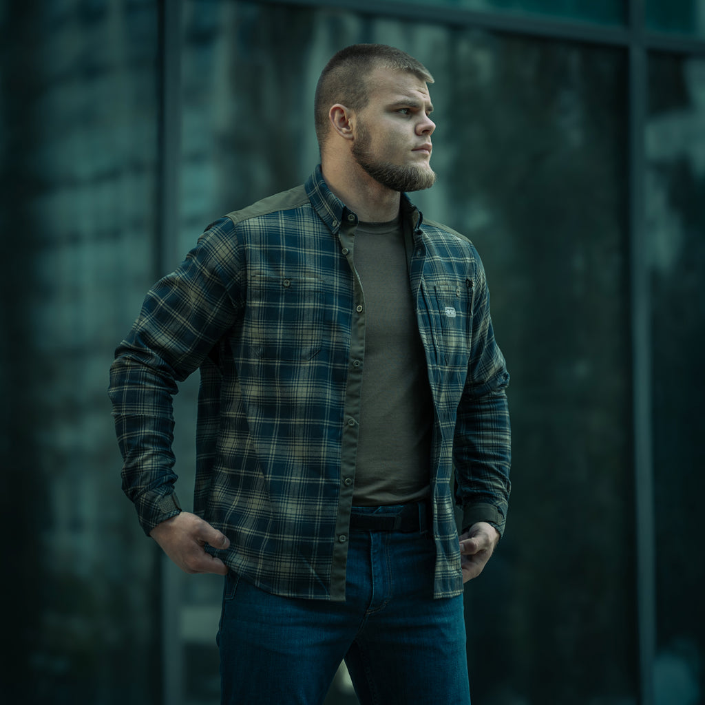 M-Tac сорочка Redneck Shirt Olive/Navy Blue