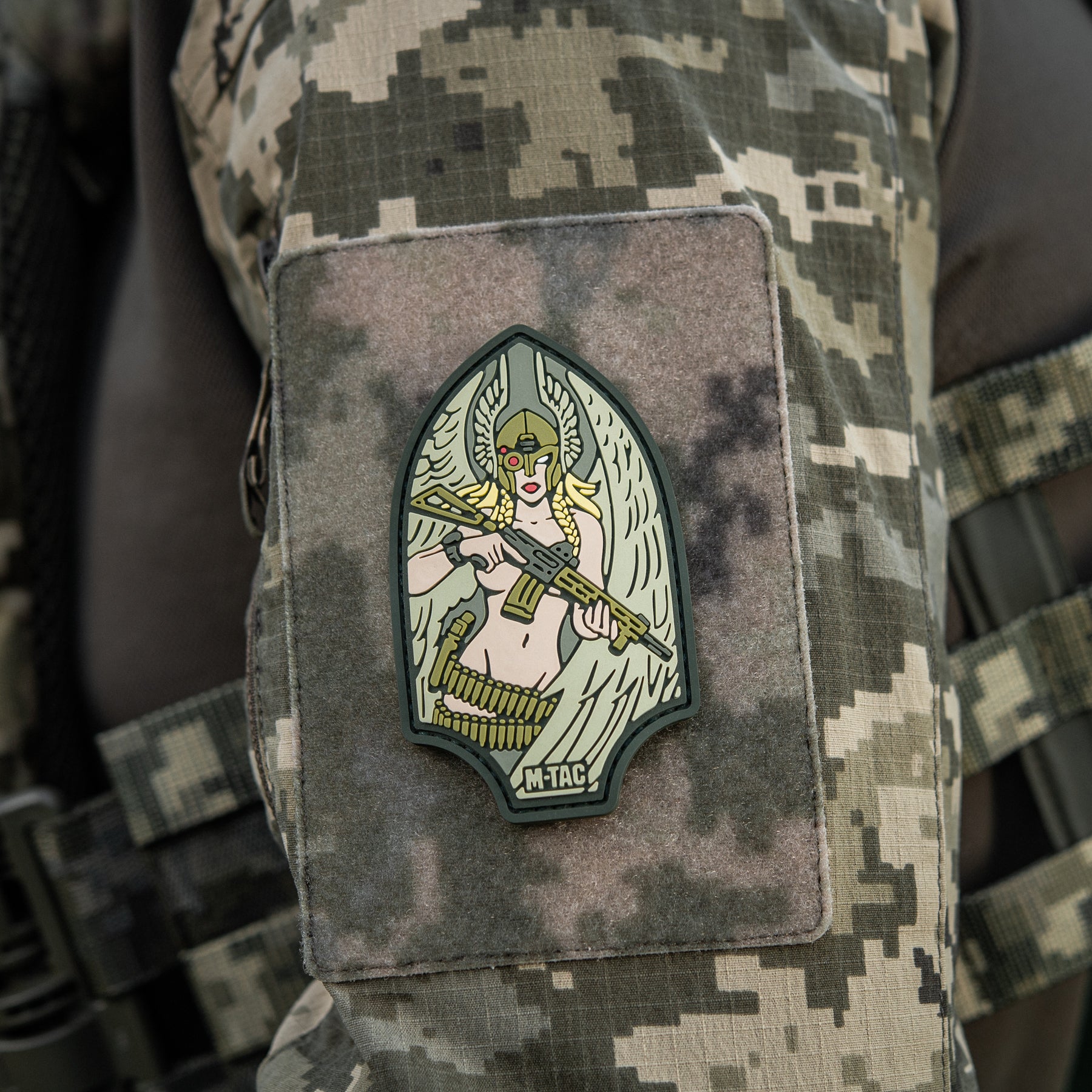 M-Tac нашивка Піка Валькірія PVC olive