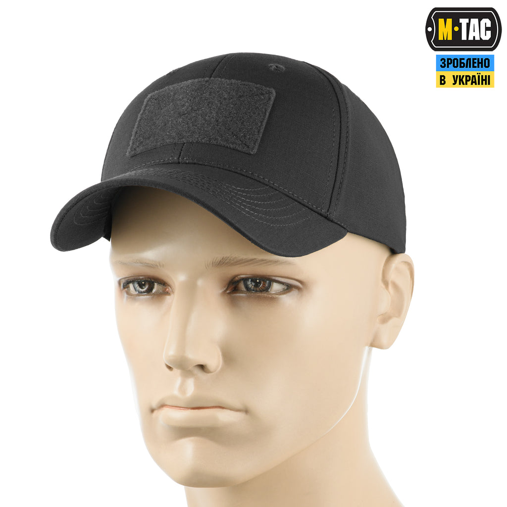 M-Tac бейсболка тактична Elite Flex ріп-стоп Dark Grey