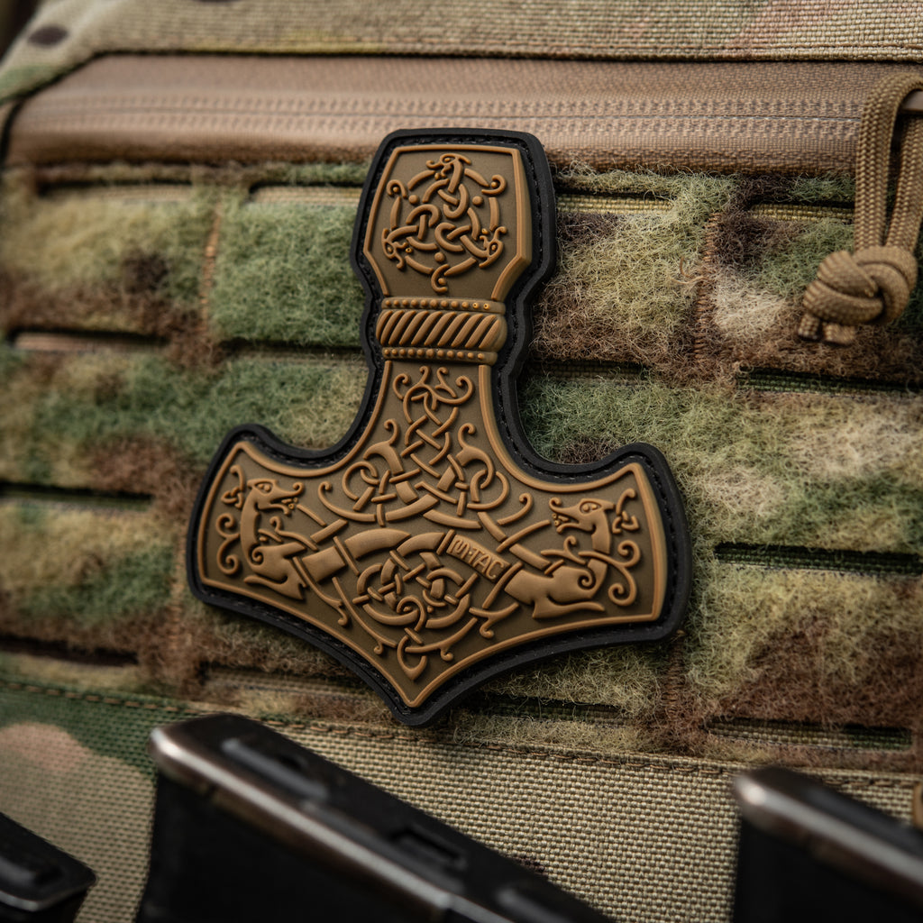 M-Tac нашивка Mjölnir Large PVC Coyote
