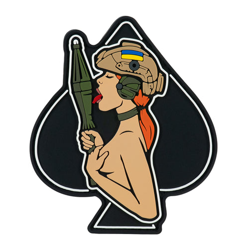 M-Tac нашивка (PVC) Піка-дівчина redhead