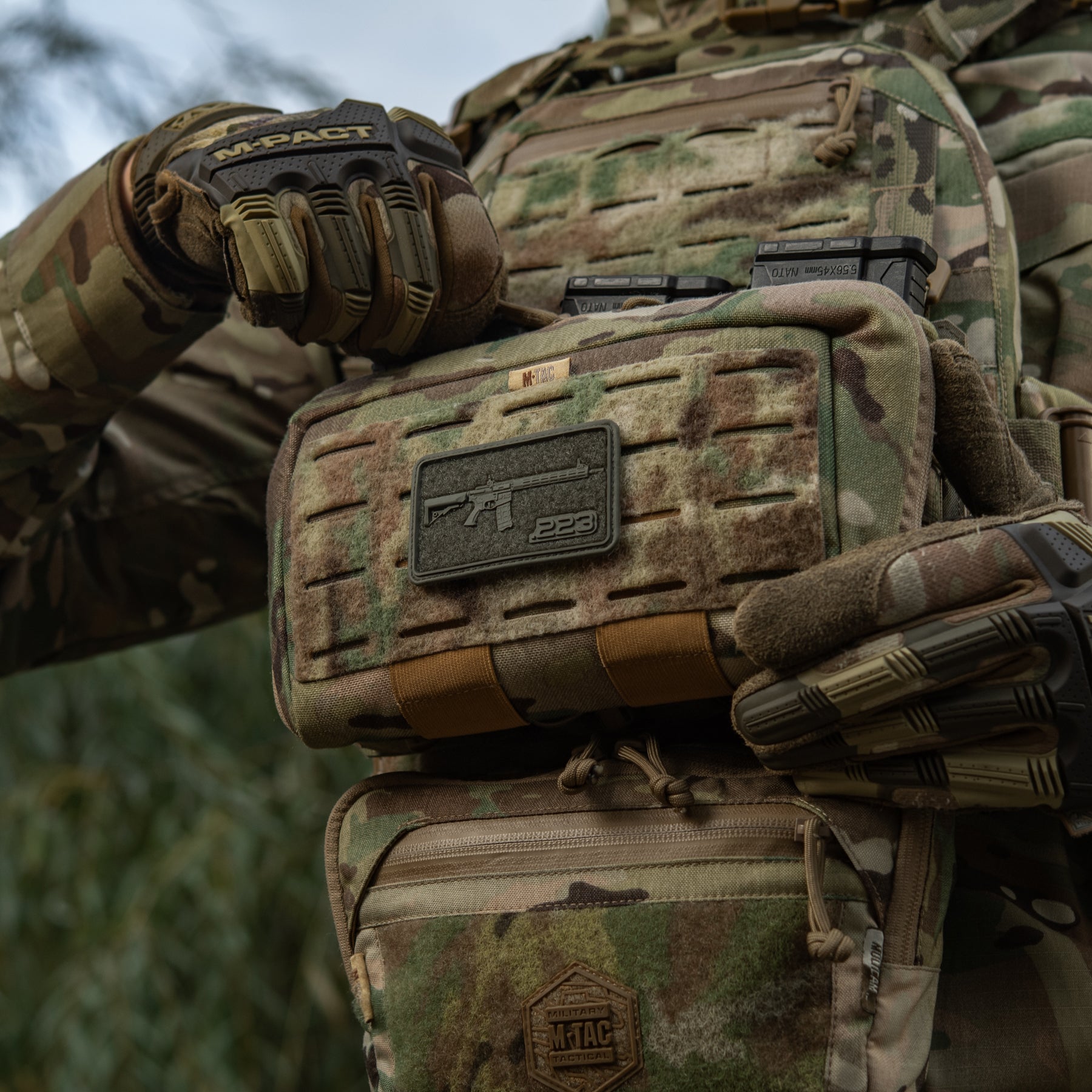 M-Tac нашивка AR-15 Velcro/PVC Ranger Green