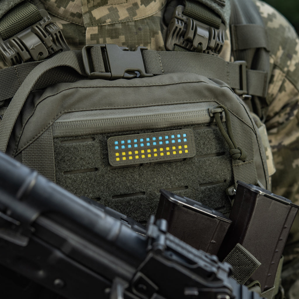 M-Tac нашивка прапор України 25х80 Laser Cut Ranger Green/Yellow/Blue/GID