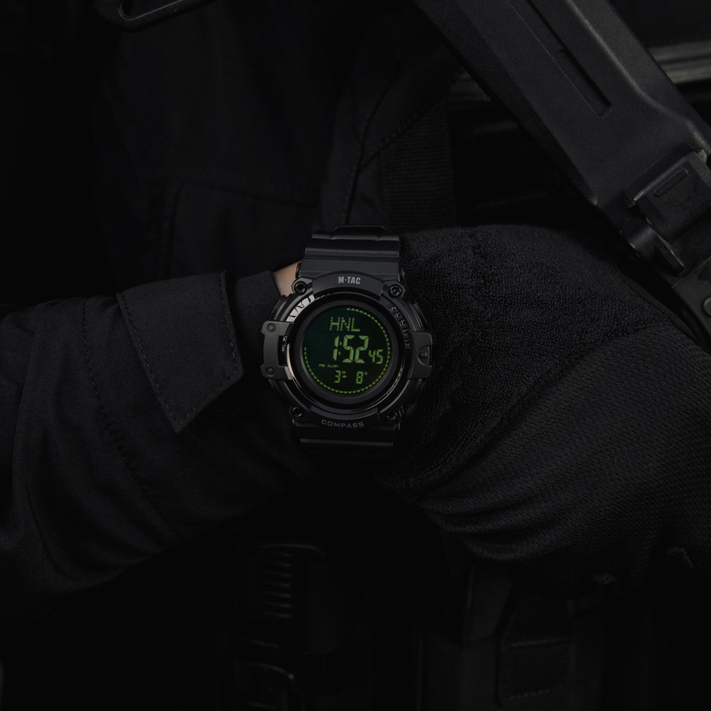 M-Tac годинник тактичний з компасом 2233 Black