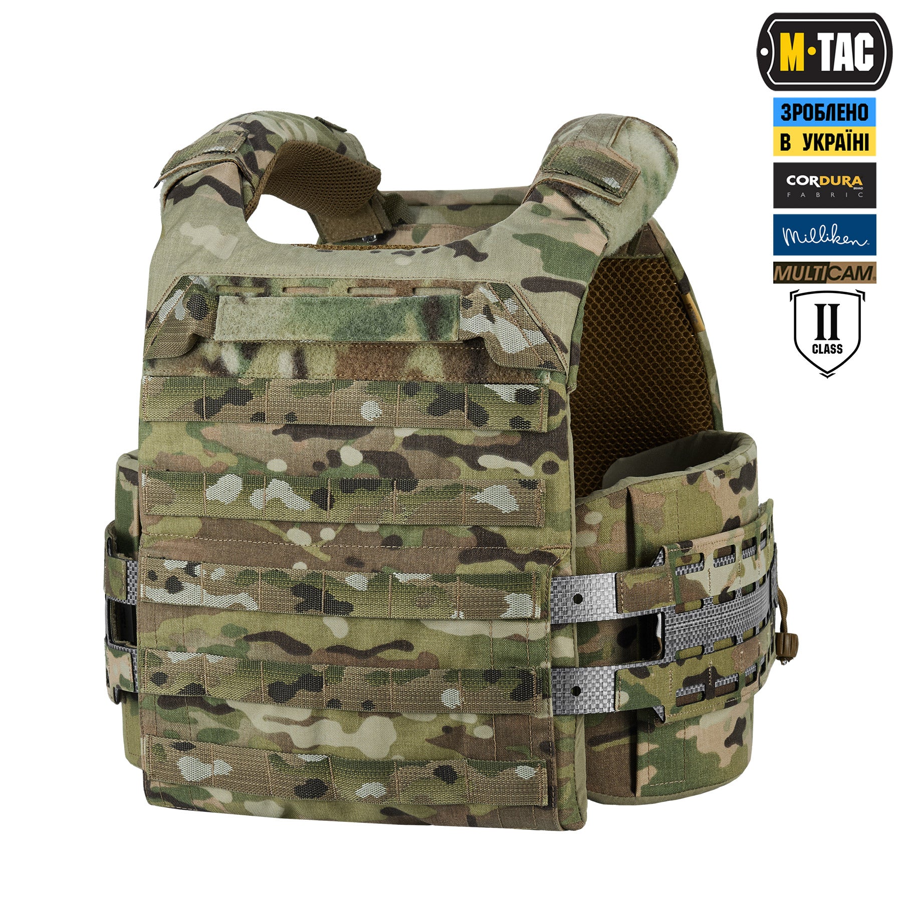 M-Tac плитоноска Cuirass Tiger Elite 2 клас захисту (розмір плити L) Multicam