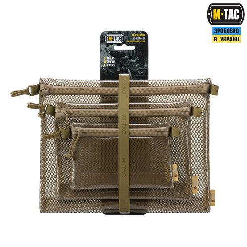 M-Tac комплект органайзерів Zip Pocket Set Elite Coyote
