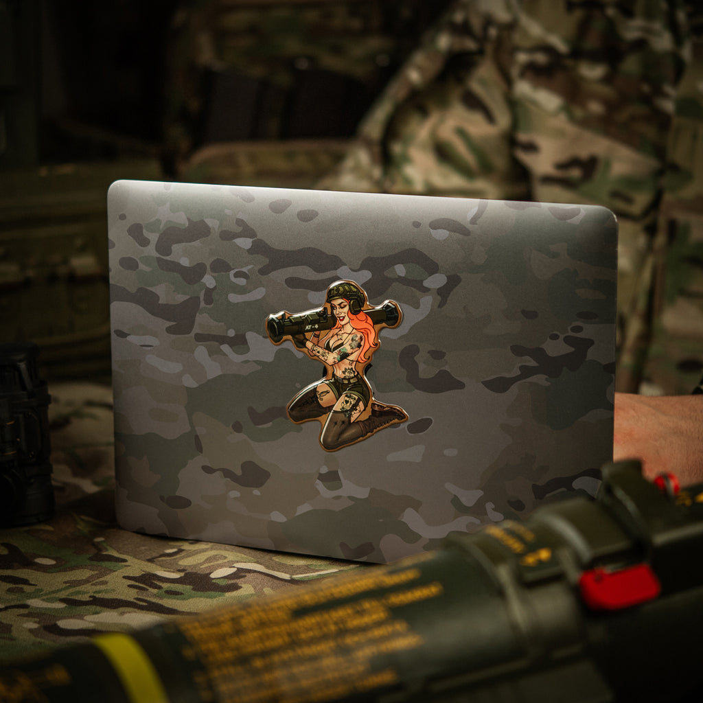 M-Tac наклейка Tactical girl №9 AT4 Тату