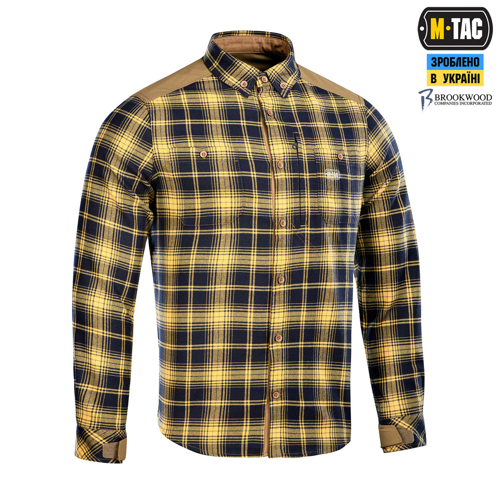 M-Tac сорочка Redneck Cotton Navy Blue/Yellow