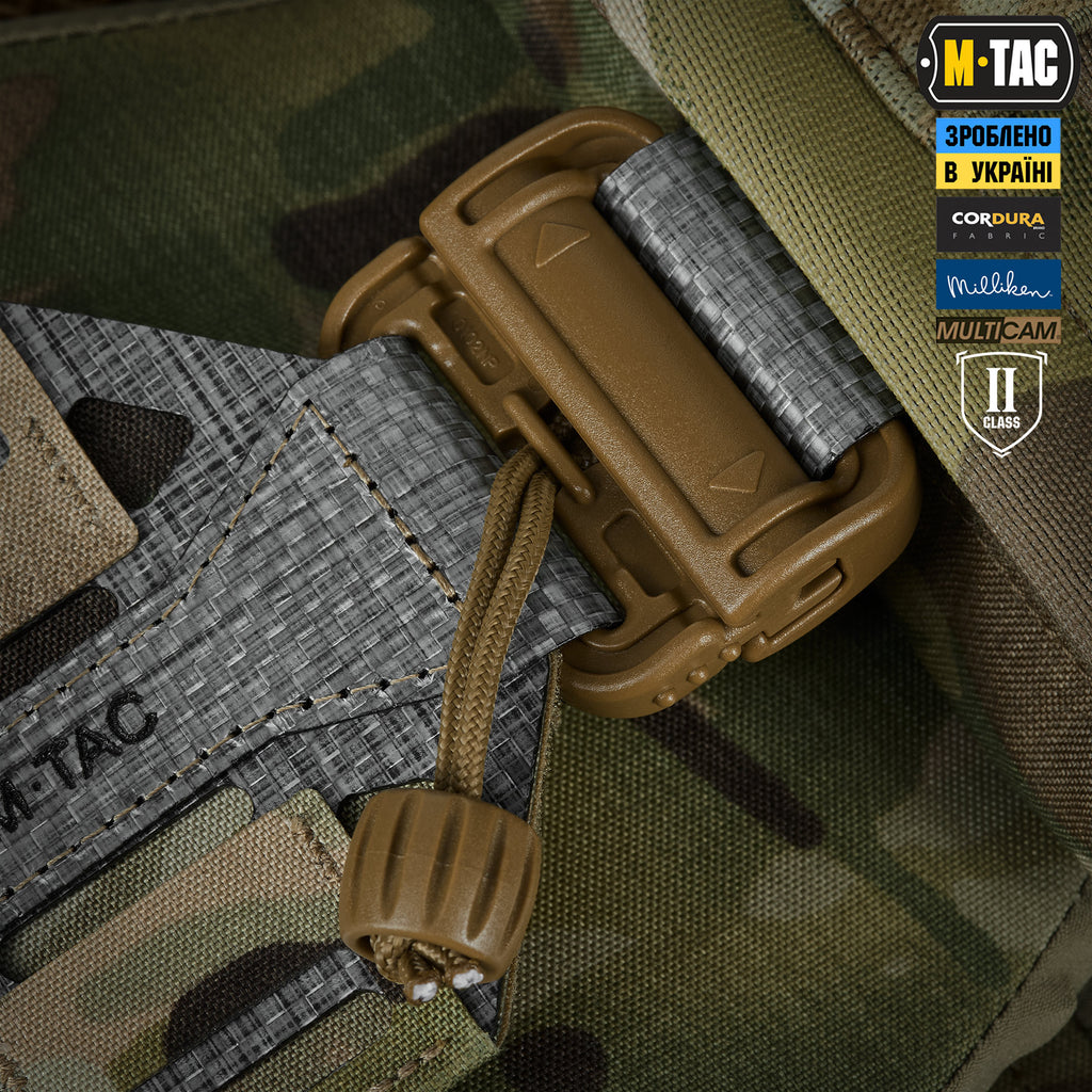 M-Tac плитоноска Cuirass Tiger Elite 2 клас захисту (розмір плити L) Multicam