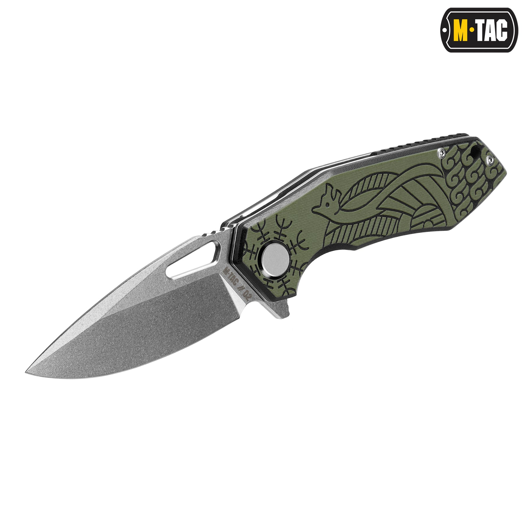 M-Tac ніж складний Type 12 Scandinavian Stonewash Black/Olive