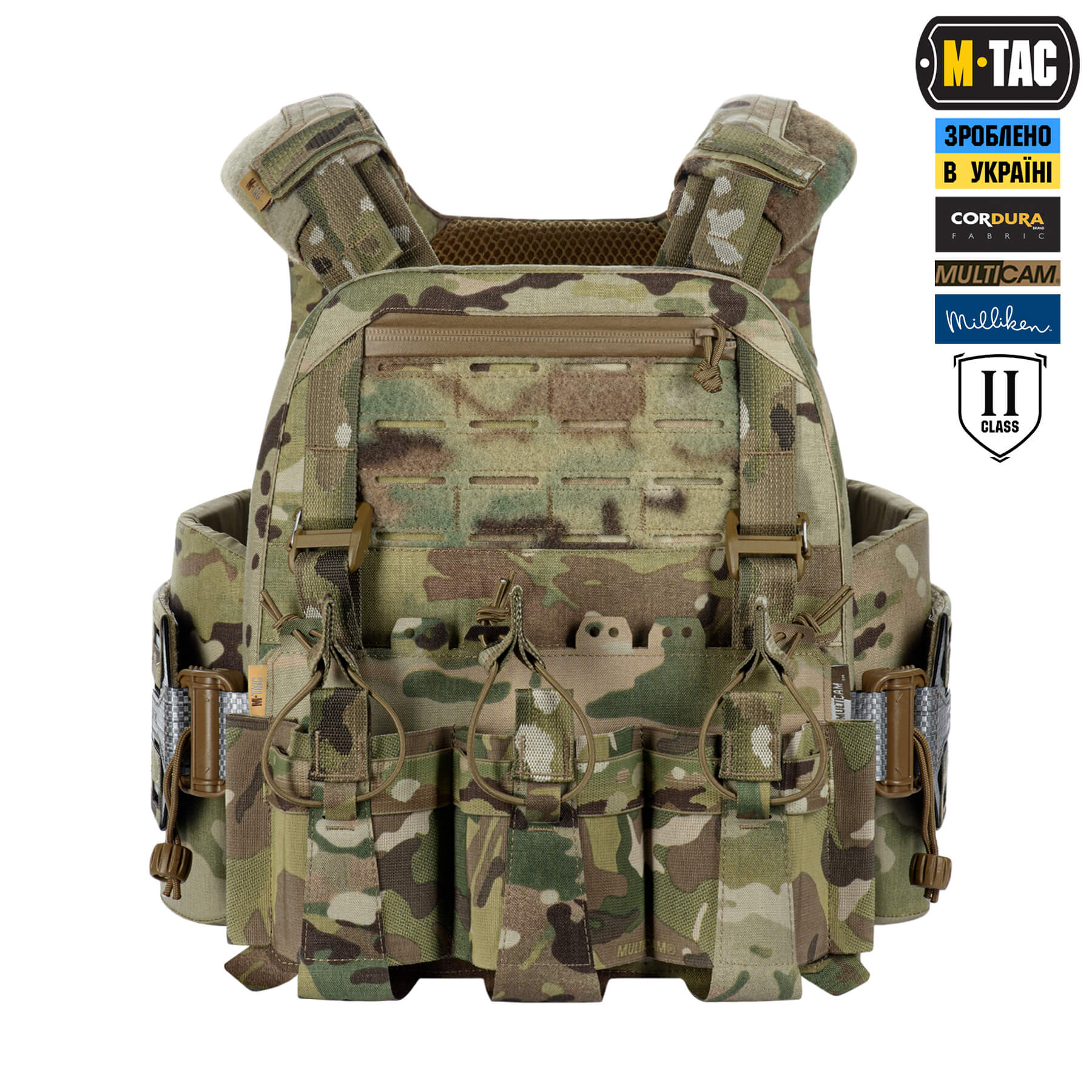 M-Tac плитоноска Cuirass Tiger Elite 2 клас захисту (розмір плити M) Multicam