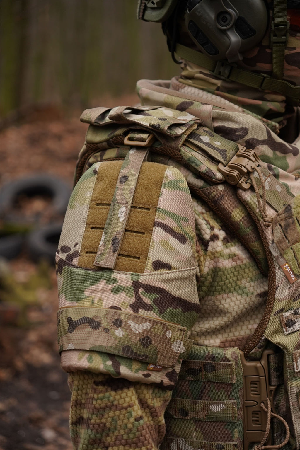 Захист плечей з балістичним пакетом 1 клас захисту Militex cordura USA Multicam