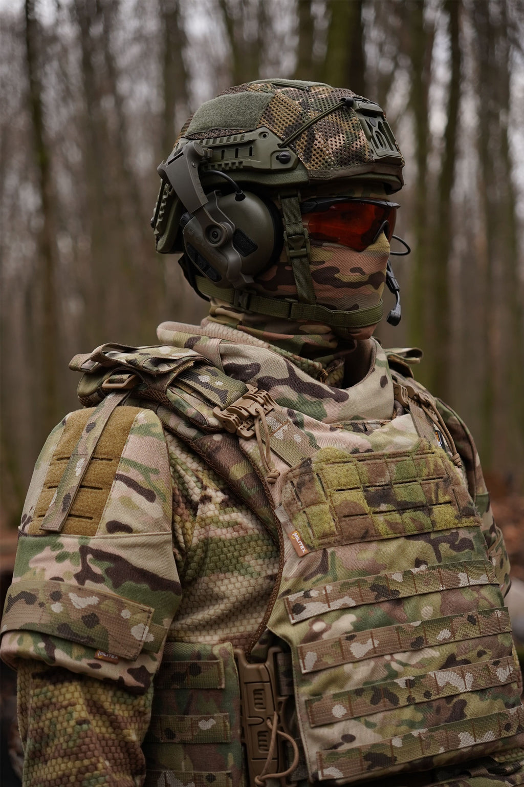Захист шиї mod. 1 з балістичним захистом 2 клас Militex cordura USA Мультикам
