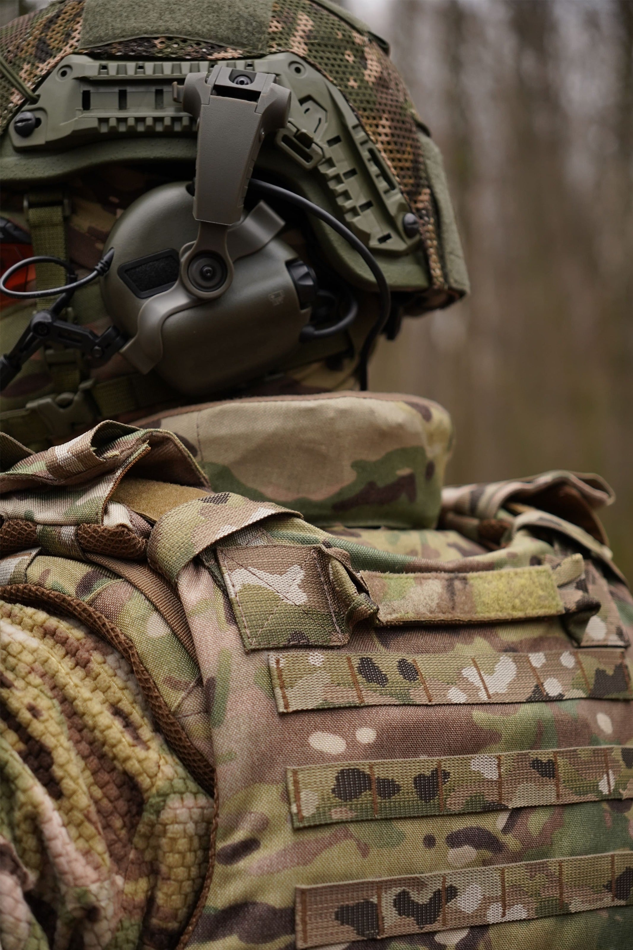 Захист шиї mod. 1 з балістичним захистом 2 клас Militex cordura USA Мультикам
