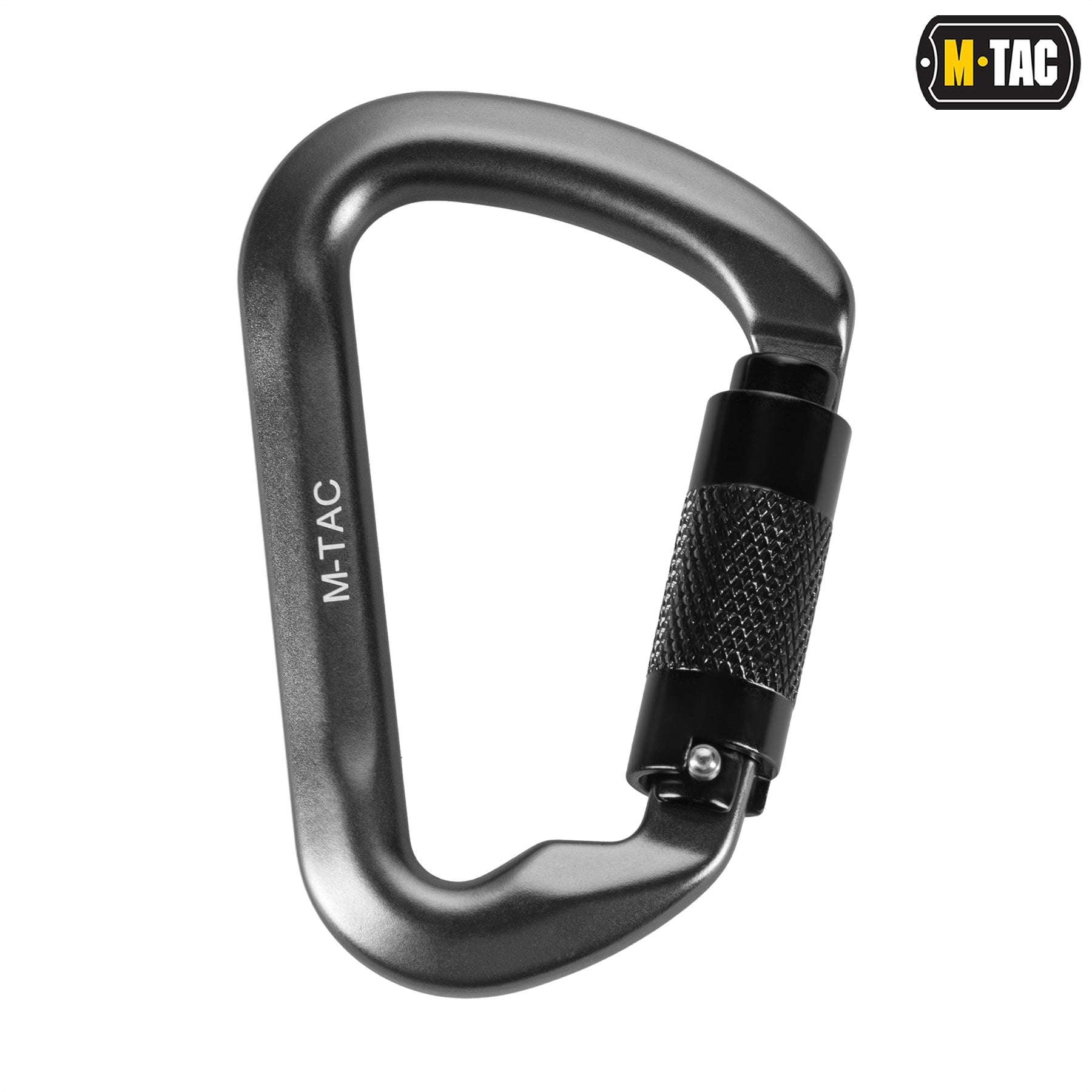 M-Tac карабін 10 см с байонетною муфтою Keylock сірий