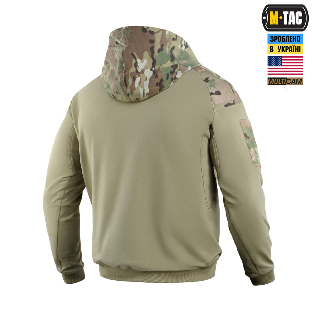 M-Tac кофта Hoodie Combat Multicam/Tan