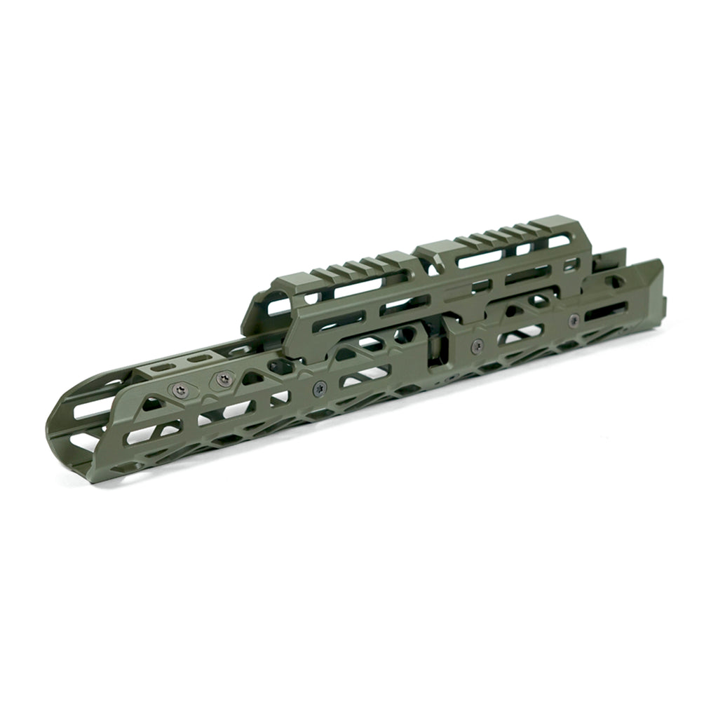 Крук цівка для АК довге с кріпленням та довгим верхнім містком M-Lok OD Green (1U004B)
